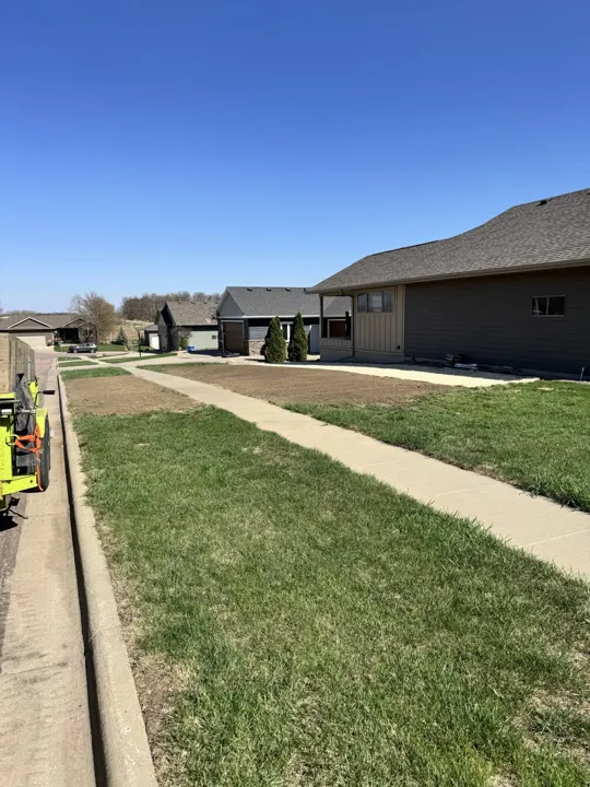 Corner Lot Lawn Preparation